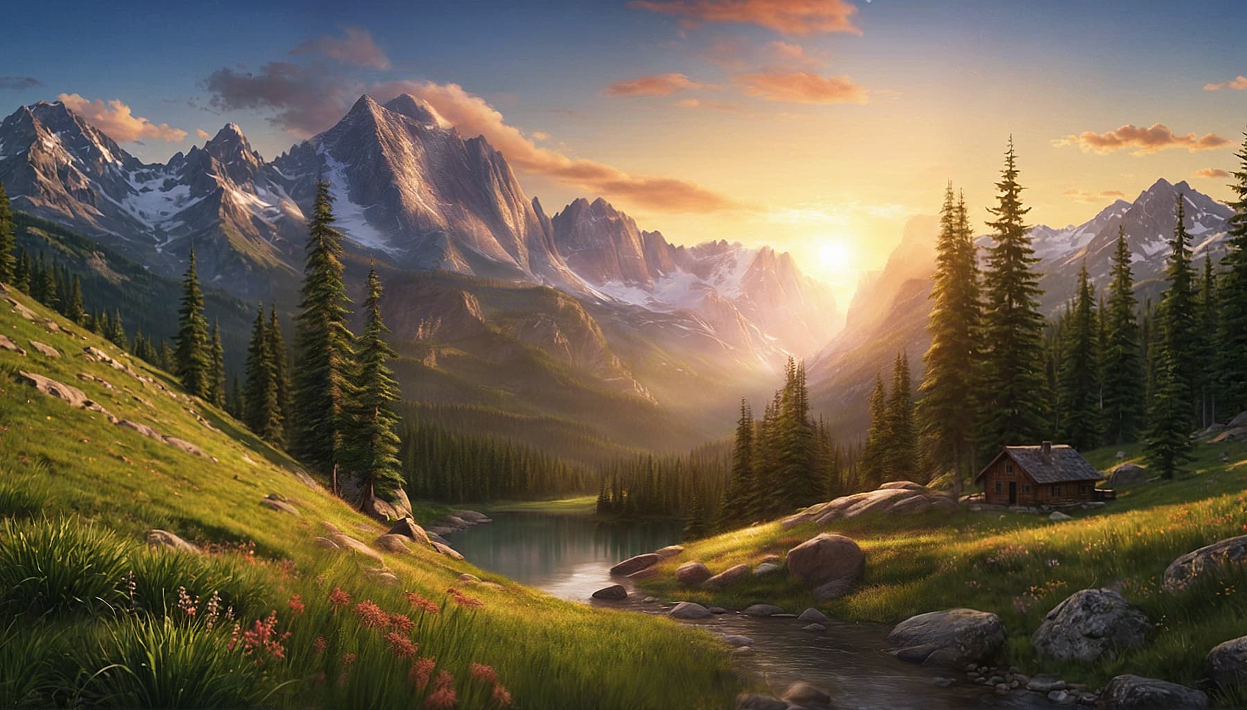 Rocky mountains sunrise representing innovation and growth