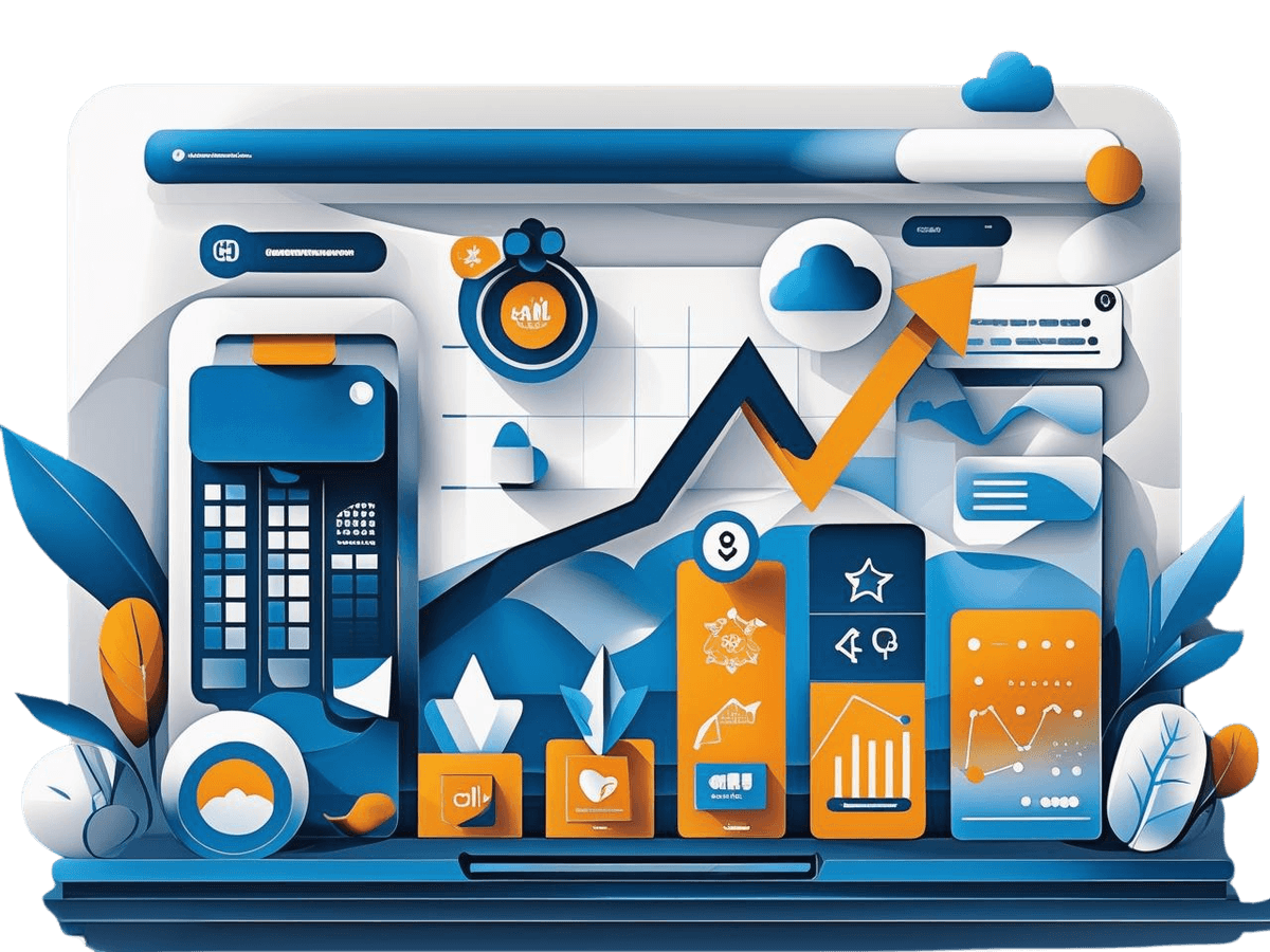 Analytics dashboard showing customer growth metrics and acquisition data